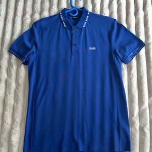 Boss Men's Polo Shirt in Vibrant Blue
